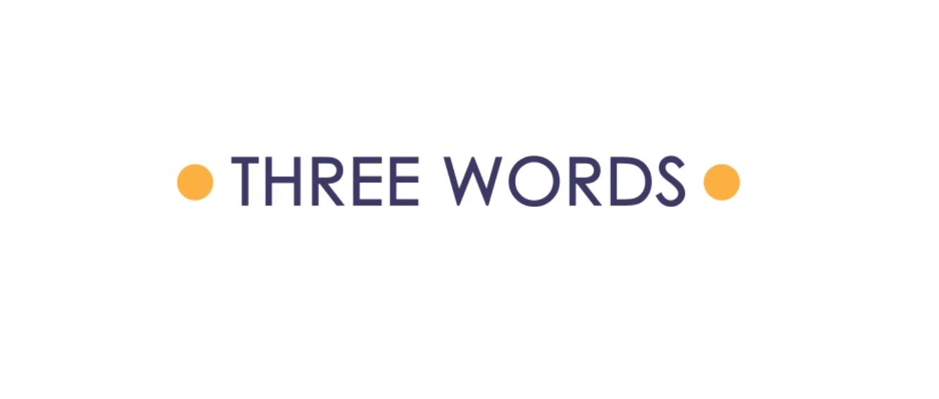Three Words representing image